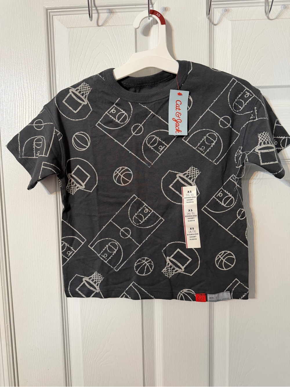 Cat & Jack Black Kids' Basketball Graphic Tee